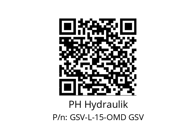   PH Hydraulik GSV-L-15-OMD GSV