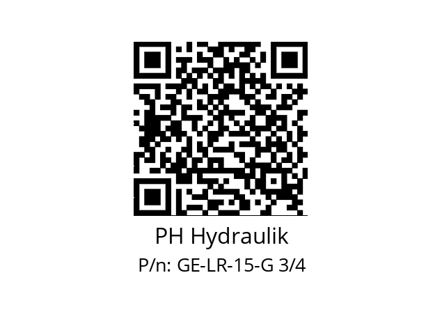   PH Hydraulik GE-LR-15-G 3/4