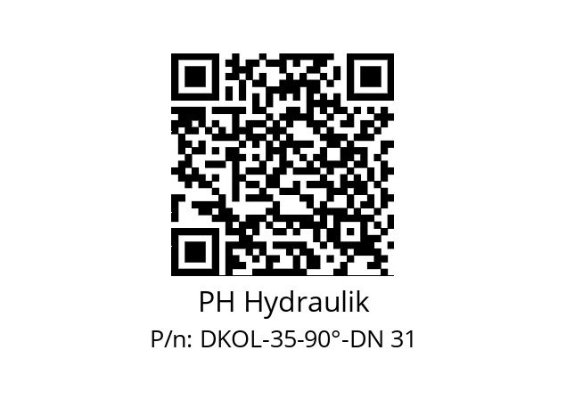   PH Hydraulik DKOL-35-90°-DN 31