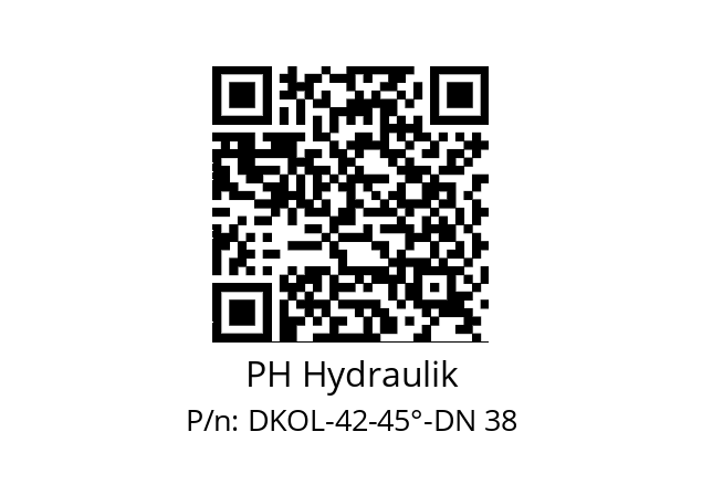   PH Hydraulik DKOL-42-45°-DN 38