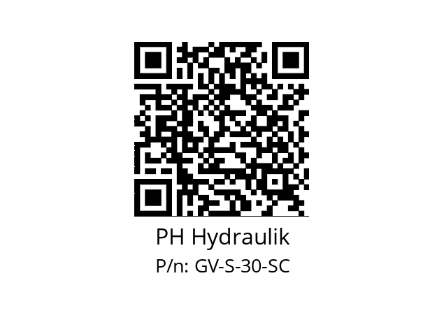   PH Hydraulik GV-S-30-SC