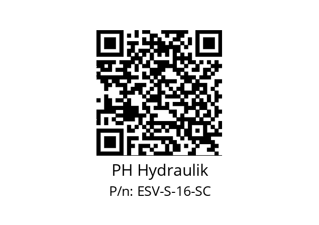   PH Hydraulik ESV-S-16-SC