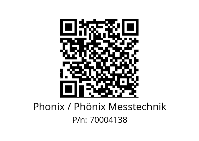   Phonix / Phönix Messtechnik 70004138