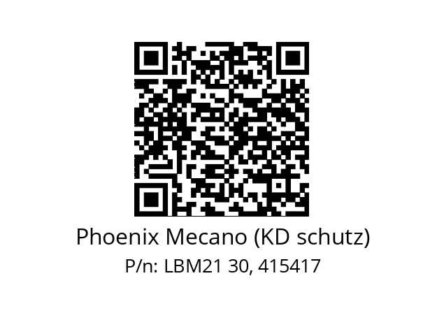   Phoenix Mecano (KD schutz) LBM21 30, 415417