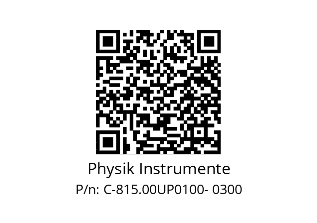   Physik Instrumente C-815.00UP0100- 0300