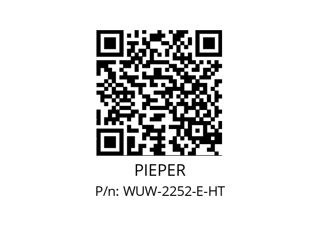   PIEPER WUW-2252-E-HT