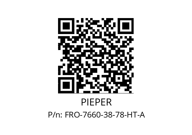   PIEPER FRO-7660-38-78-HT-A