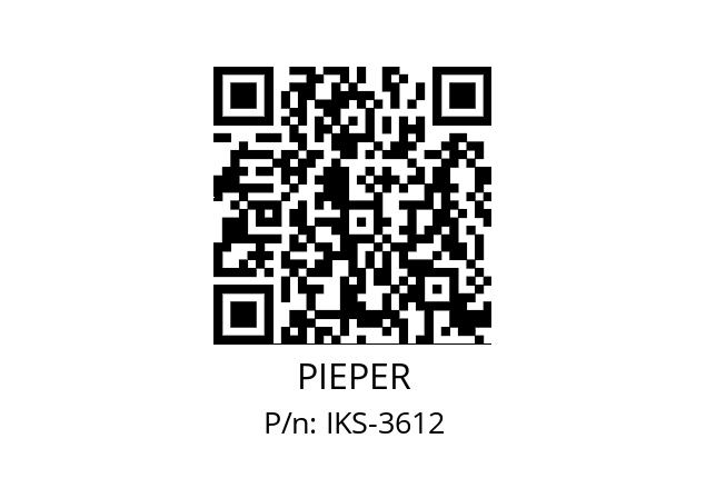   PIEPER IKS-3612