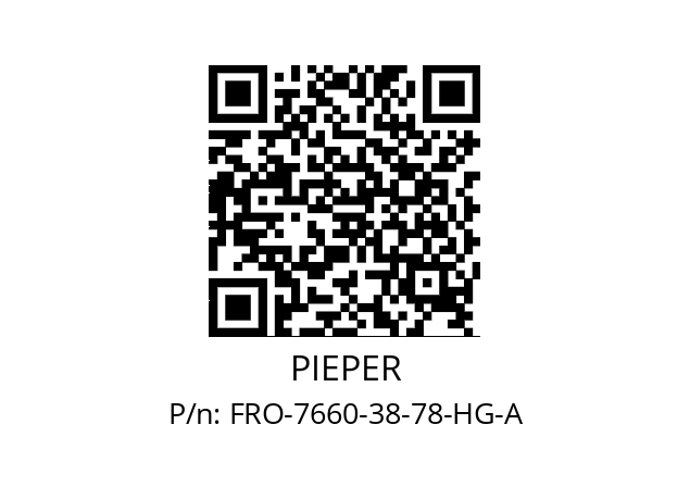   PIEPER FRO-7660-38-78-HG-A