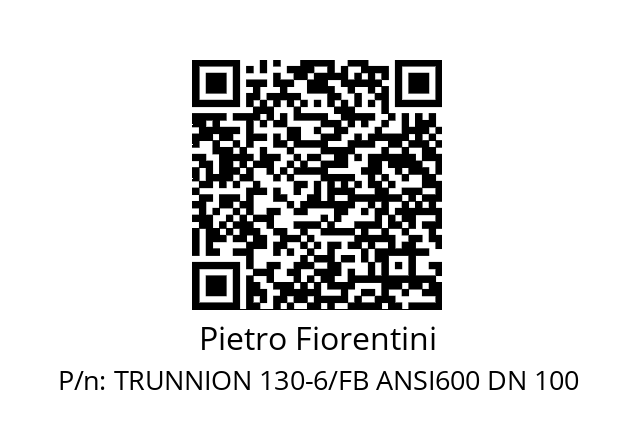   Pietro Fiorentini TRUNNION 130-6/FB ANSI600 DN 100