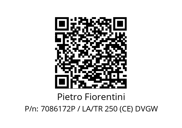   Pietro Fiorentini 7086172P / LA/TR 250 (CE) DVGW