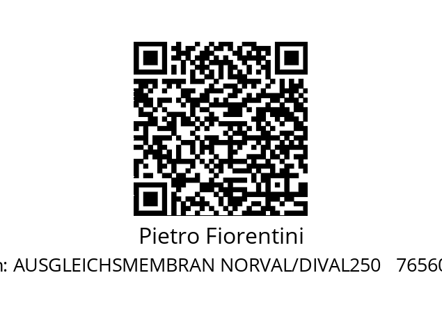   Pietro Fiorentini AUSGLEICHSMEMBRAN NORVAL/DIVAL250   7656018