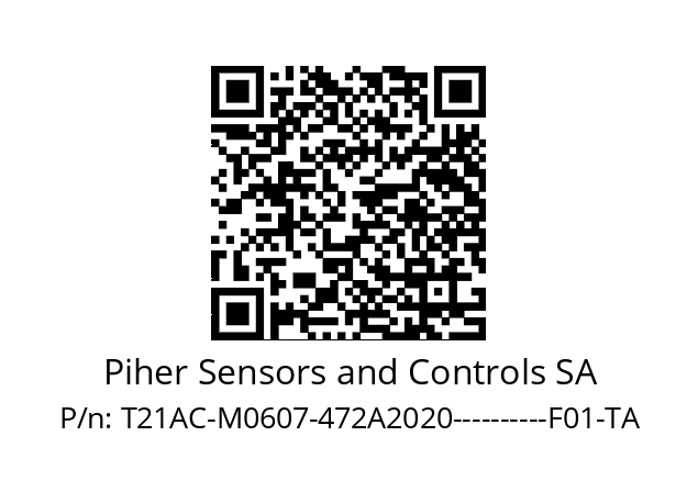   Piher Sensors and Controls SA T21AC-M0607-472A2020----------F01-TA