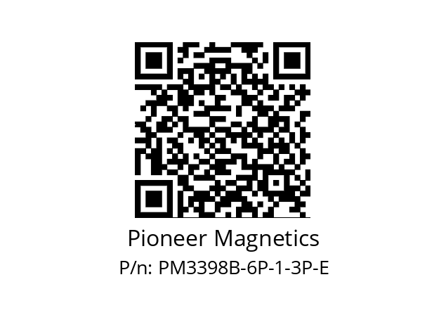   Pioneer Magnetics PM3398B-6P-1-3P-E