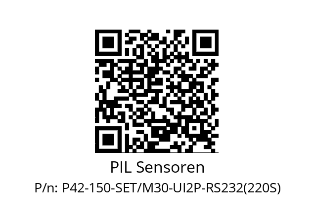   PIL Sensoren P42-150-SET/M30-UI2P-RS232(220S)