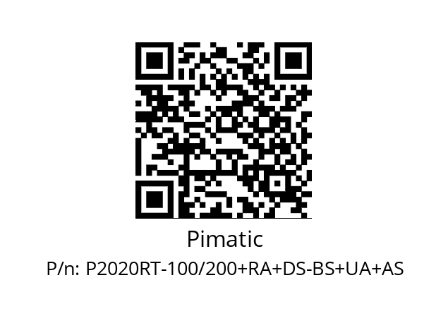   Pimatic P2020RT-100/200+RA+DS-BS+UA+AS