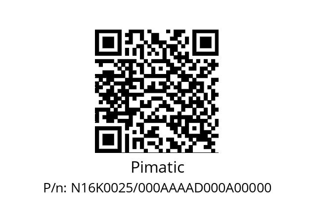   Pimatic N16K0025/000AAAAD000A00000