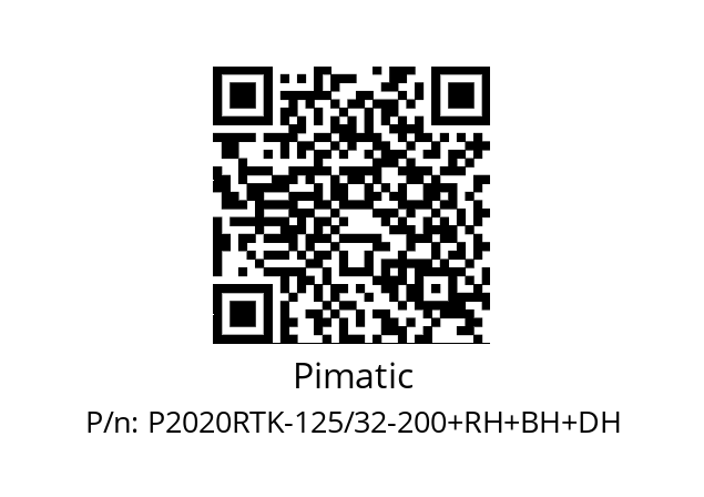   Pimatic P2020RTK-125/32-200+RH+BH+DH