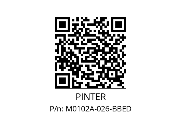   PINTER M0102A-026-BBED