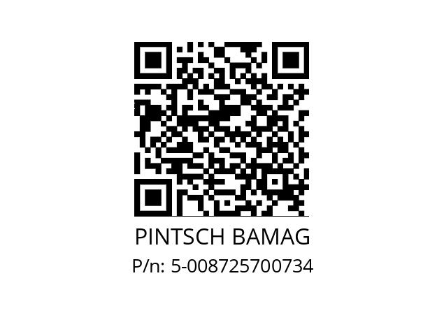   PINTSCH BAMAG 5-008725700734