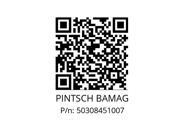   PINTSCH BAMAG 50308451007