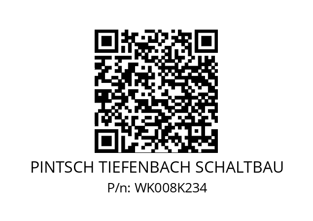   PINTSCH TIEFENBACH SCHALTBAU WK008K234