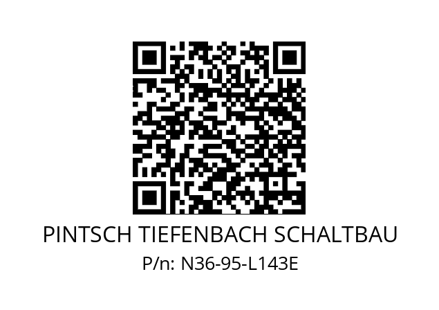   PINTSCH TIEFENBACH SCHALTBAU N36-95-L143E