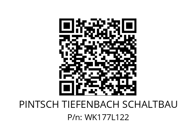   PINTSCH TIEFENBACH SCHALTBAU WK177L122