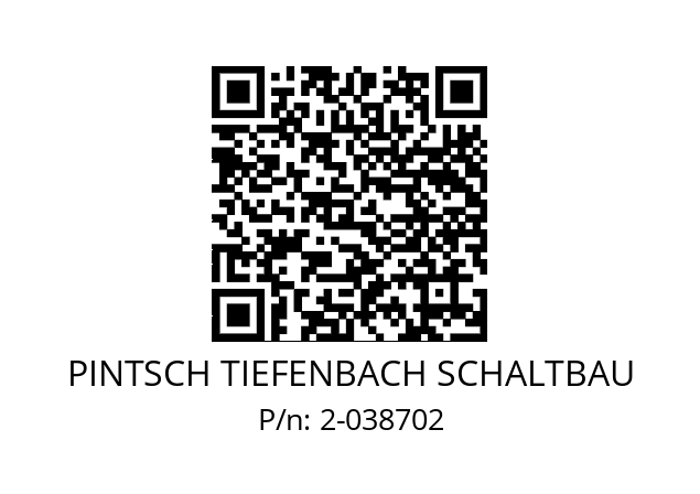   PINTSCH TIEFENBACH SCHALTBAU 2-038702