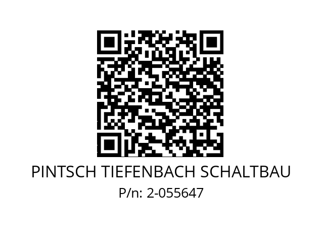   PINTSCH TIEFENBACH SCHALTBAU 2-055647