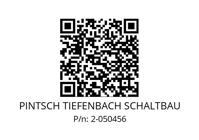   PINTSCH TIEFENBACH SCHALTBAU 2-050456