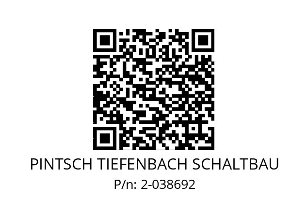   PINTSCH TIEFENBACH SCHALTBAU 2-038692