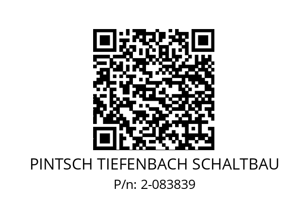   PINTSCH TIEFENBACH SCHALTBAU 2-083839