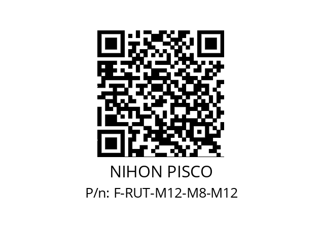   NIHON PISCO F-RUT-M12-M8-M12