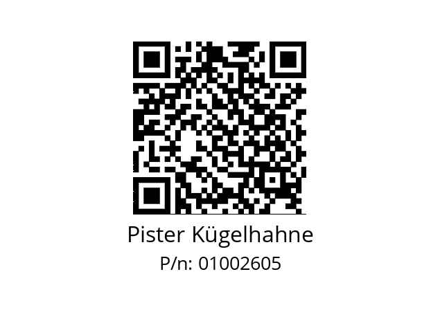   Pister Kügelhahne 01002605