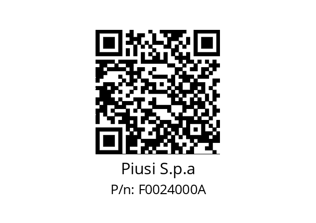   Piusi S.p.a F0024000A