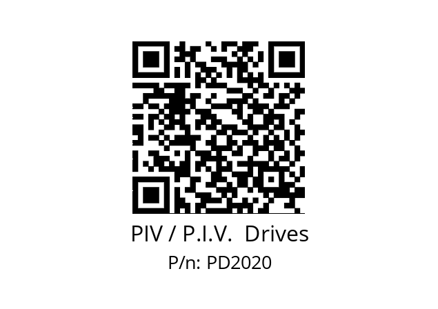 Reducer  PIV / P.I.V.  Drives PD2020