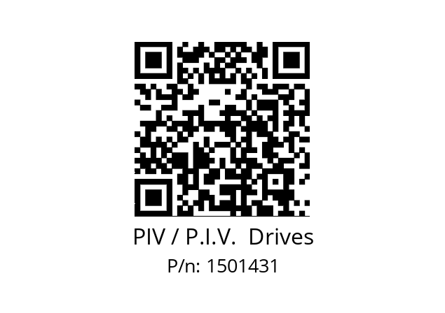   PIV / P.I.V.  Drives 1501431