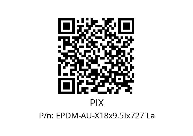   PIX EPDM-AU-X18х9.5Iх727 La