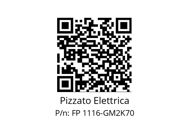   Pizzato Elettrica FP 1116-GM2K70