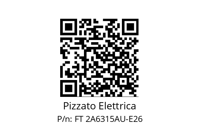   Pizzato Elettrica FT 2A6315AU-E26