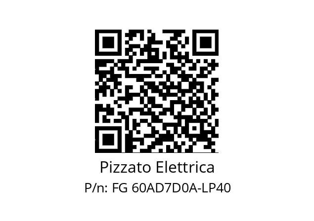   Pizzato Elettrica FG 60AD7D0A-LP40