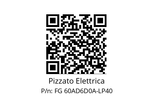   Pizzato Elettrica FG 60AD6D0A-LP40