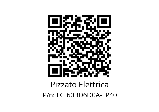   Pizzato Elettrica FG 60BD6D0A-LP40