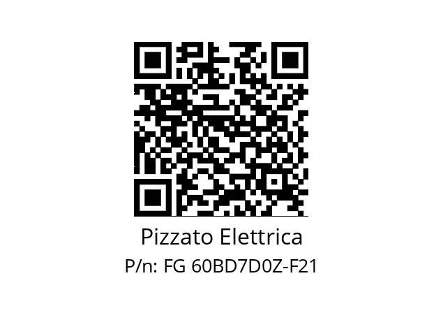   Pizzato Elettrica FG 60BD7D0Z-F21