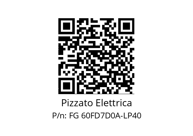   Pizzato Elettrica FG 60FD7D0A-LP40