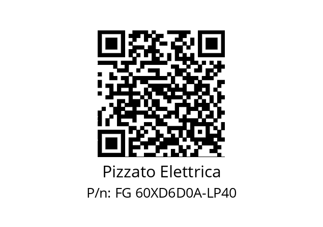   Pizzato Elettrica FG 60XD6D0A-LP40