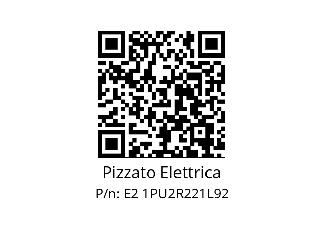   Pizzato Elettrica E2 1PU2R221L92