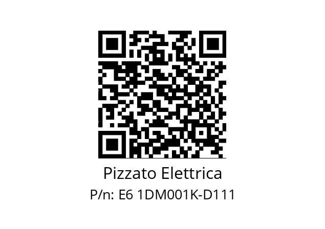   Pizzato Elettrica E6 1DM001K-D111