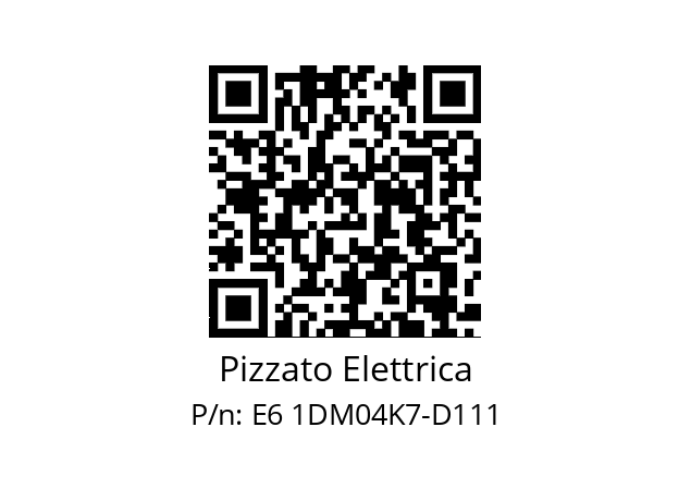   Pizzato Elettrica E6 1DM04K7-D111